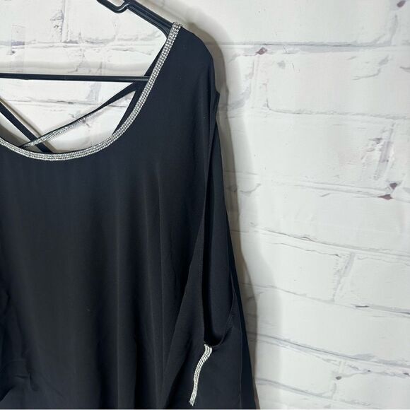 NY Collection large black flowy top - brand new with tags! - Picture 3 of 10